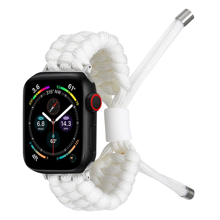 Stretch Plain Silicone Bean Watch Band For Apple Watch Ultra 49mm(White) -  by PMC TechLife | Online Shopping South Africa | PMC TechLife