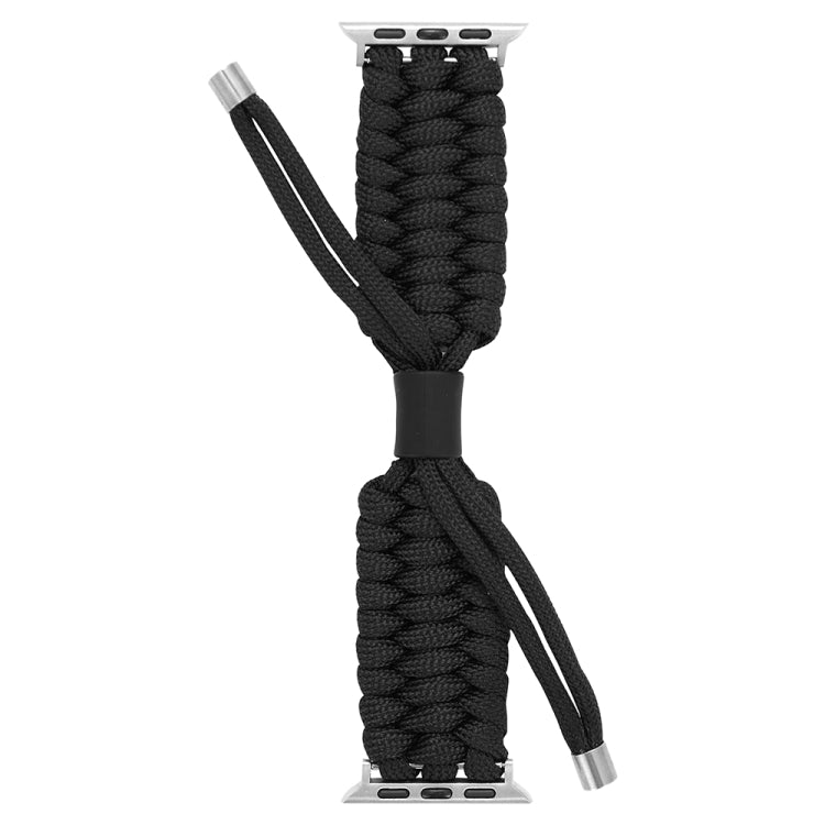 Stretch Plain Silicone Bean Watch Band For Apple Watch Ultra 49mm(Black) -  by PMC TechLife | Online Shopping South Africa | PMC TechLife