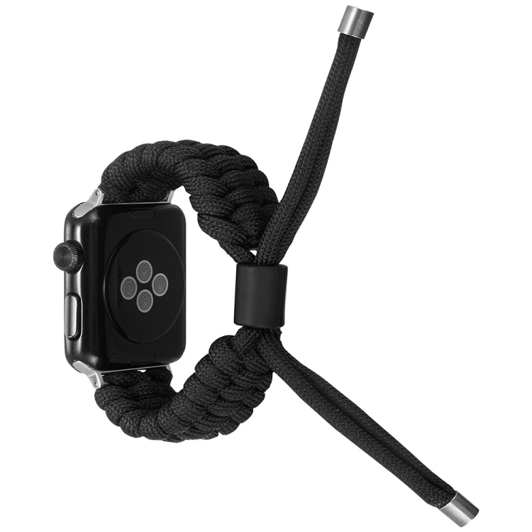 Stretch Plain Silicone Bean Watch Band For Apple Watch 8 41mm(Black) -  by PMC TechLife | Online Shopping South Africa | PMC TechLife