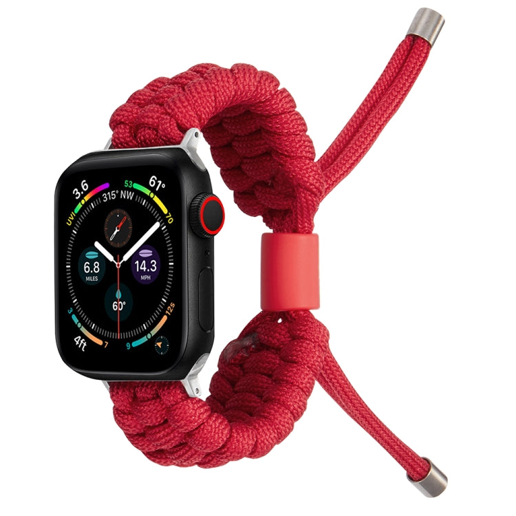Stretch Plain Silicone Bean Watch Band For Apple Watch 8 41mm(Red) -  by PMC TechLife | Online Shopping South Africa | PMC TechLife