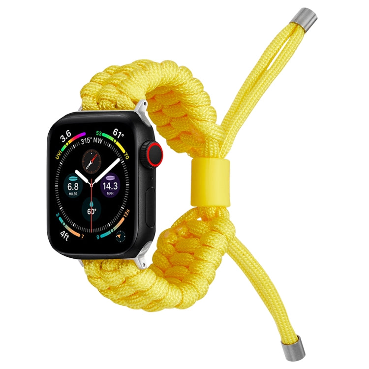 Stretch Plain Silicone Bean Watch Band For Apple Watch 8 45mm(Yellow) -  by PMC Jewellery | Online Shopping South Africa | PMC Jewellery