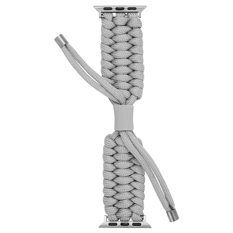 Stretch Plain Silicone Bean Watch Band For Apple Watch 7 41mm(Grey White) -  by PMC TechLife | Online Shopping South Africa | PMC TechLife