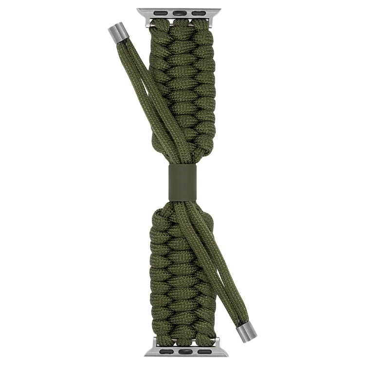 Stretch Plain Silicone Bean Watch Band For Apple Watch 7 45mm(Army Green) -  by PMC TechLife | Online Shopping South Africa | PMC TechLife