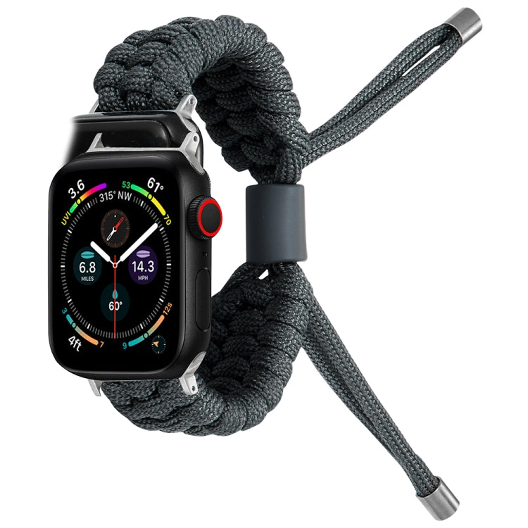 Stretch Plain Silicone Bean Watch Band For Apple Watch 7 45mm(Dark Grey) -  by PMC TechLife | Online Shopping South Africa | PMC TechLife