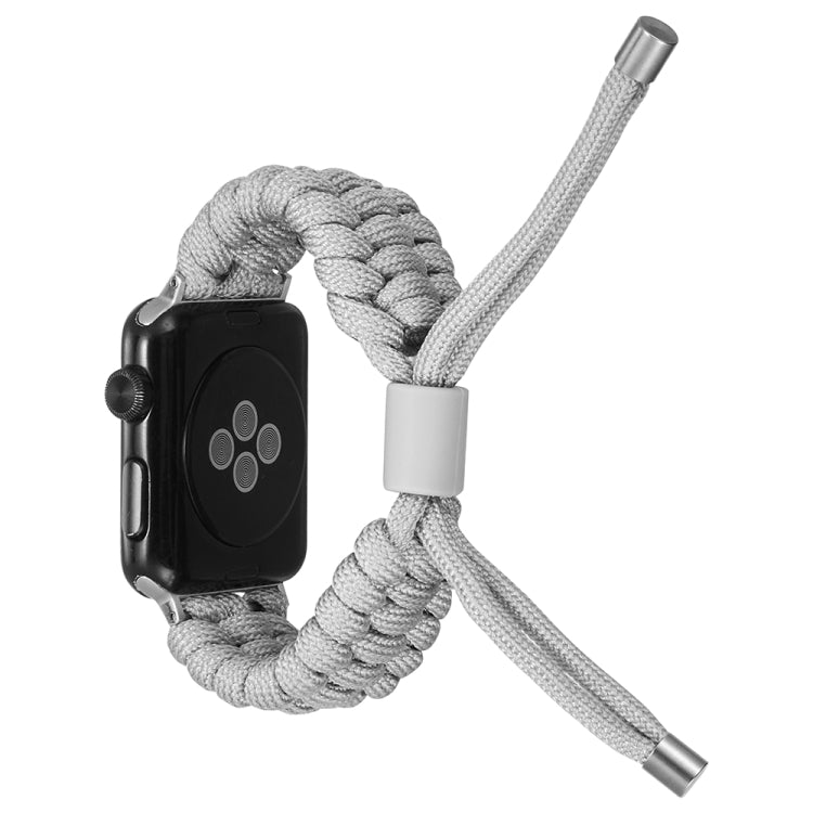 Stretch Plain Silicone Bean Watch Band For Apple Watch SE 40mm(Grey White) -  by PMC TechLife | Online Shopping South Africa | PMC TechLife
