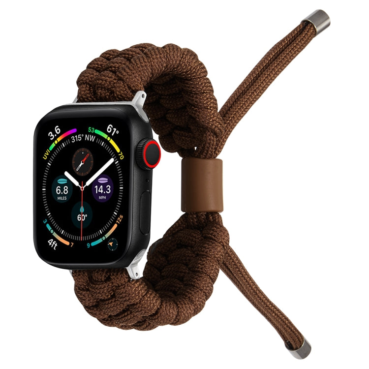 Stretch Plain Silicone Bean Watch Band For Apple Watch 5 44mm(Coffee Brown) -  by PMC TechLife | Online Shopping South Africa | PMC TechLife