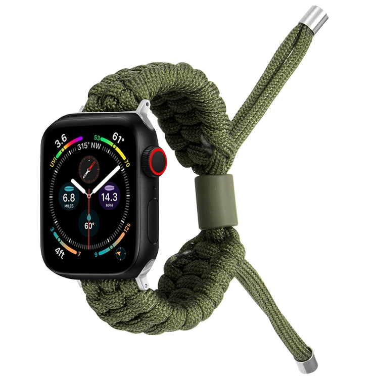 Stretch Plain Silicone Bean Watch Band For Apple Watch 3 42mm(Army Green) -  by PMC TechLife | Online Shopping South Africa | PMC TechLife