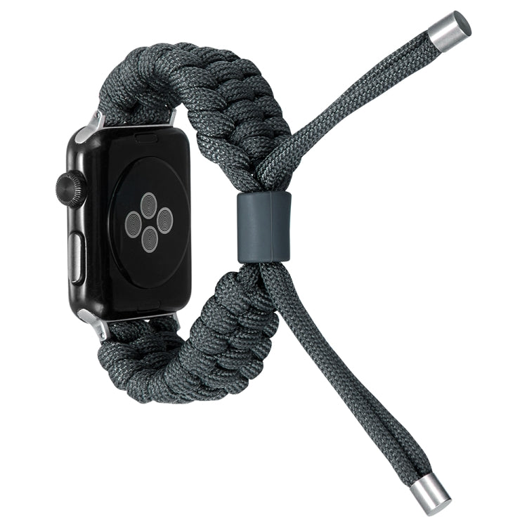 Stretch Plain Silicone Bean Watch Band For Apple Watch 2 42 mm(Dark Grey) -  by PMC TechLife | Online Shopping South Africa | PMC TechLife