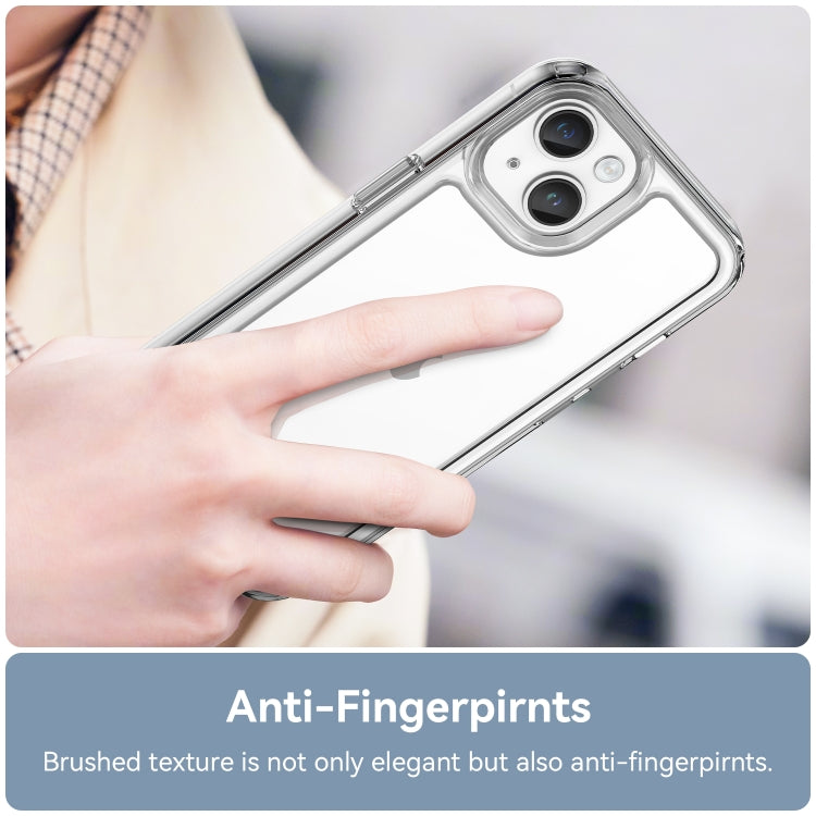 For iPhone 15 Plus Colorful Series Acrylic + TPU Phone Case(Transparent) - iPhone 15 Plus Cases by PMC TechLife | Online Shopping South Africa | PMC TechLife