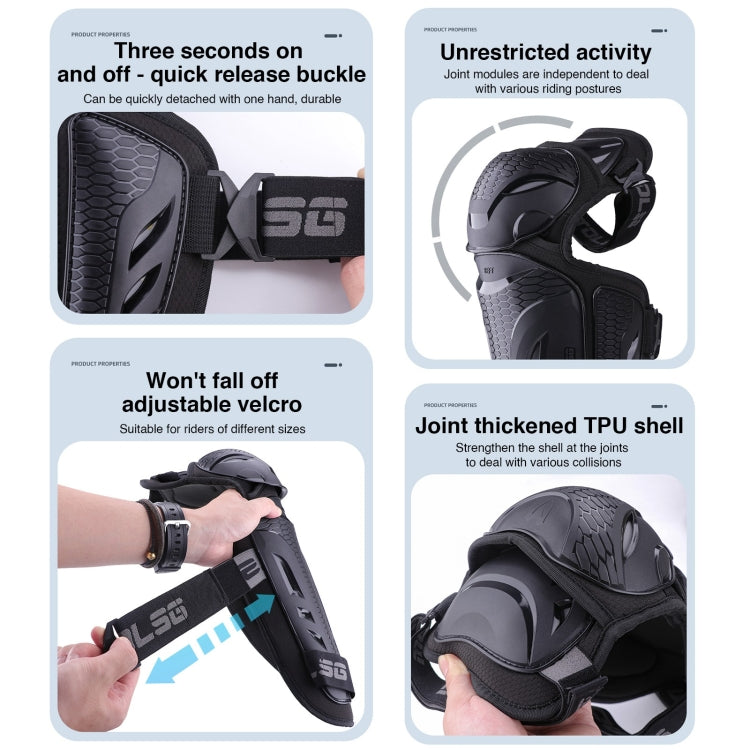 4 in 1 Elbow Pads Motolsg Motorcycle Bicycle Riding Protective Gear - Protective Gear by PMC Jewellery | Online Shopping South Africa | PMC Jewellery