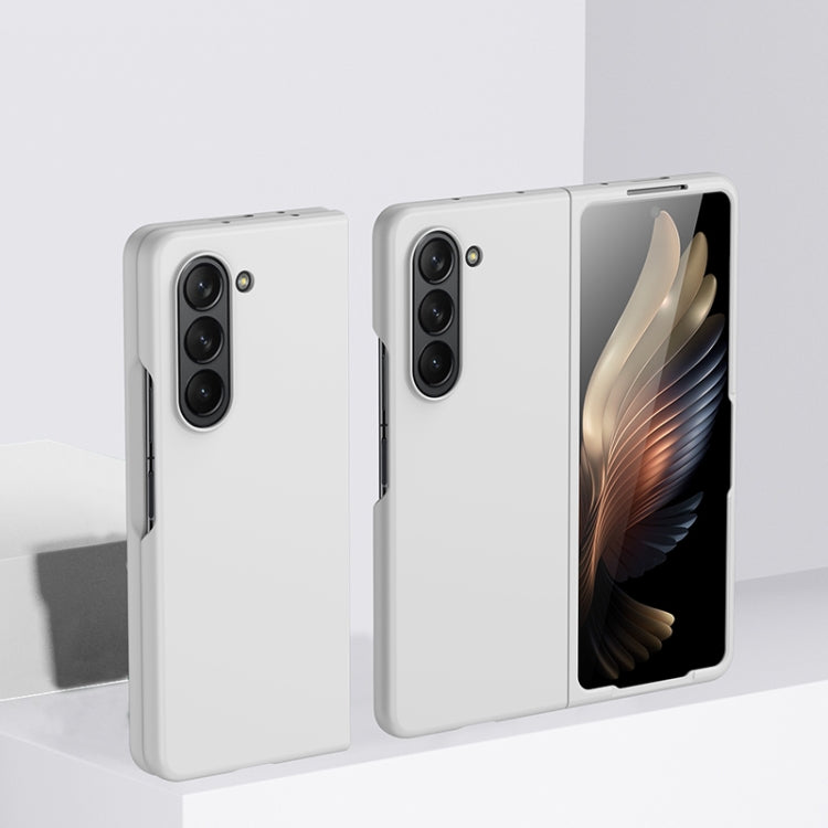 For Samsung Galaxy Z Fold5 Fuel Injection PC Skin Feel Phone Case(White) - free shipping - PMC TechLife - Order now!