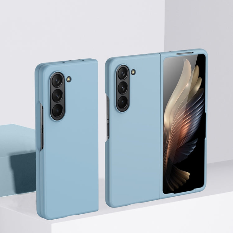 For Samsung Galaxy Z Fold5 Fuel Injection PC Skin Feel Phone Case(Sky Blue) - free shipping - PMC TechLife - Order now!