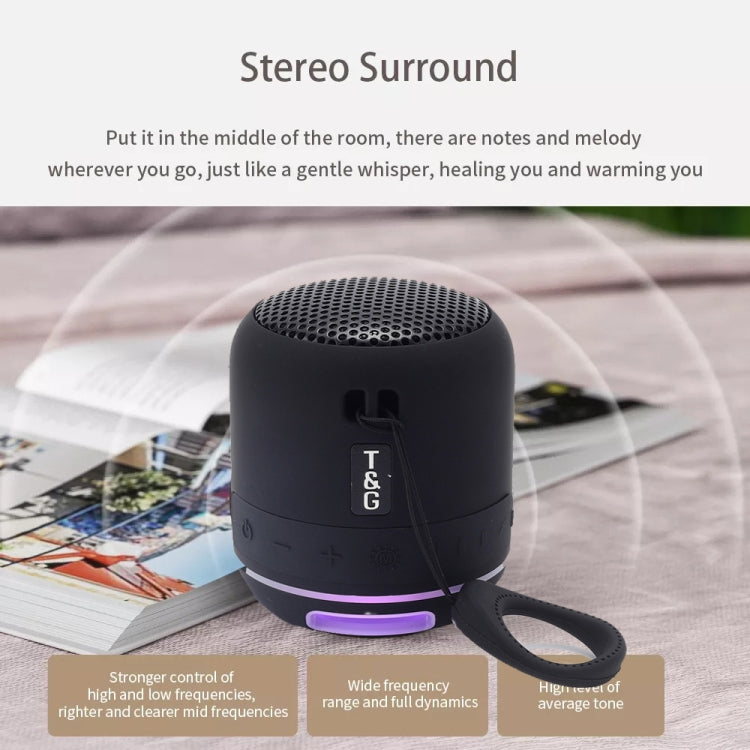 T&G TG294 TWS LED Mini Portable Wireless Stereo Sound Outdoor Speaker(Black) - Mini Speaker by T&G | Online Shopping South Africa | PMC Jewellery