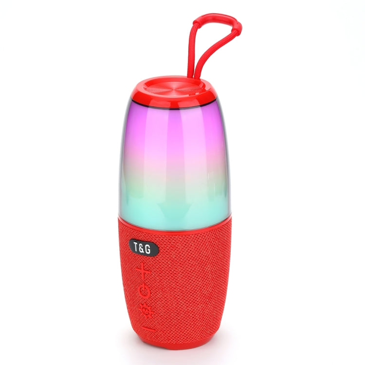 T&G TG644 5W High Power RGB Light Portable Bluetooth Speaker(Red) - Waterproof Speaker by T&G | Online Shopping South Africa | PMC Jewellery