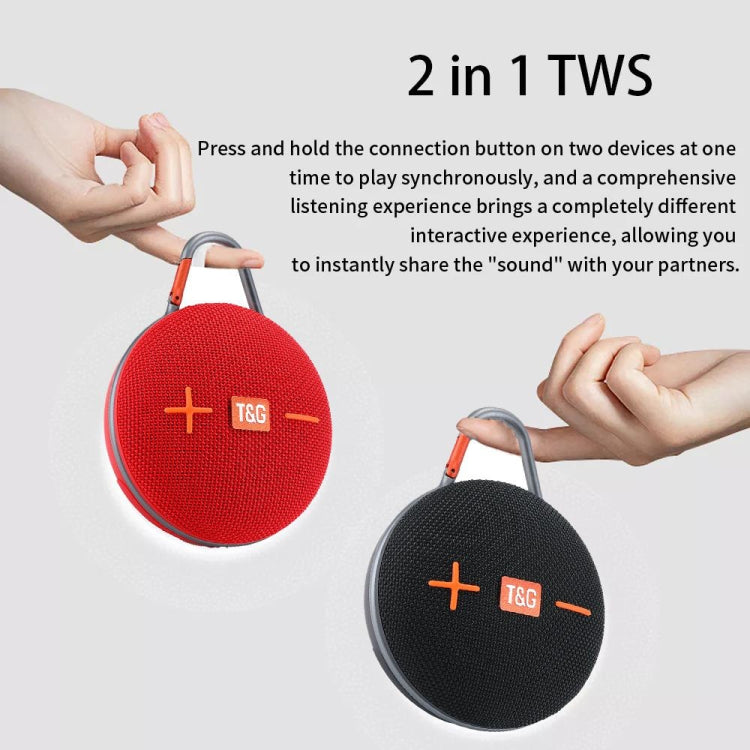 T&G TG648 TWS Outdoor Mini Portable Wireless Bluetooth Speaker with LED Light(Black) - Mini Speaker by T&G | Online Shopping South Africa | PMC Jewellery