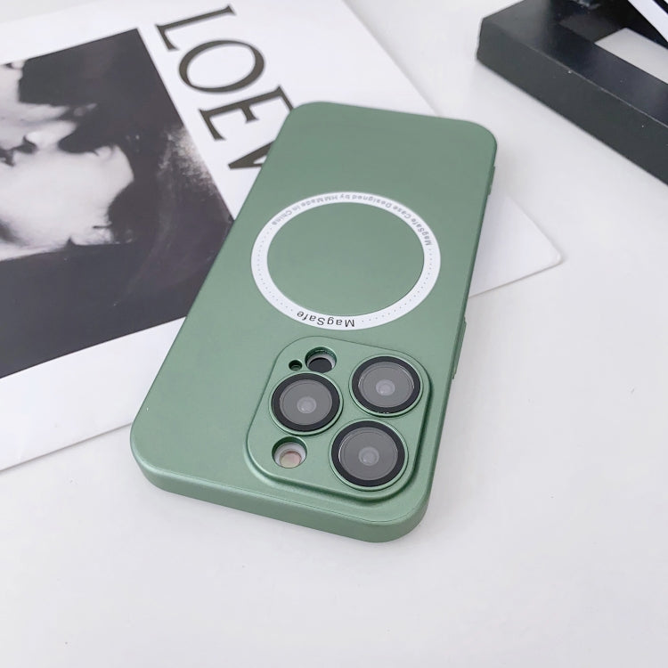 For iPhone 12 Pro Magsafe Magnetic PC Shockproof Phone Case With Camera Lens(Blue) - free shipping - PMC TechLife - Order now!
