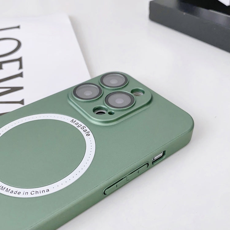 For iPhone 14 Plus Magsafe Magnetic PC Shockproof Phone Case With Camera Lens(Blue) - free shipping - PMC TechLife - Order now!