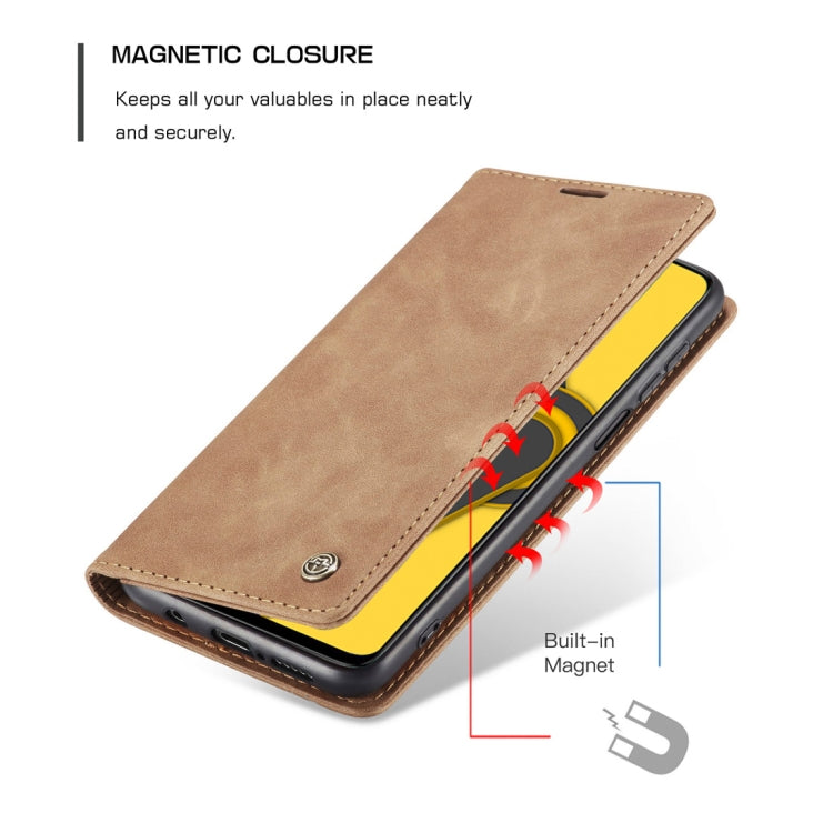 For Xiaomi Redmi Note 9 Pro/Note 9 Pro Max/Note 9s CaseMe 013 Multifunctional Horizontal Flip Leather Case, with Card Slot & Holder & Wallet(Brown) - Xiaomi Cases by CaseMe | Online Shopping South Africa | PMC Jewellery | Buy Now Pay Later Mobicred