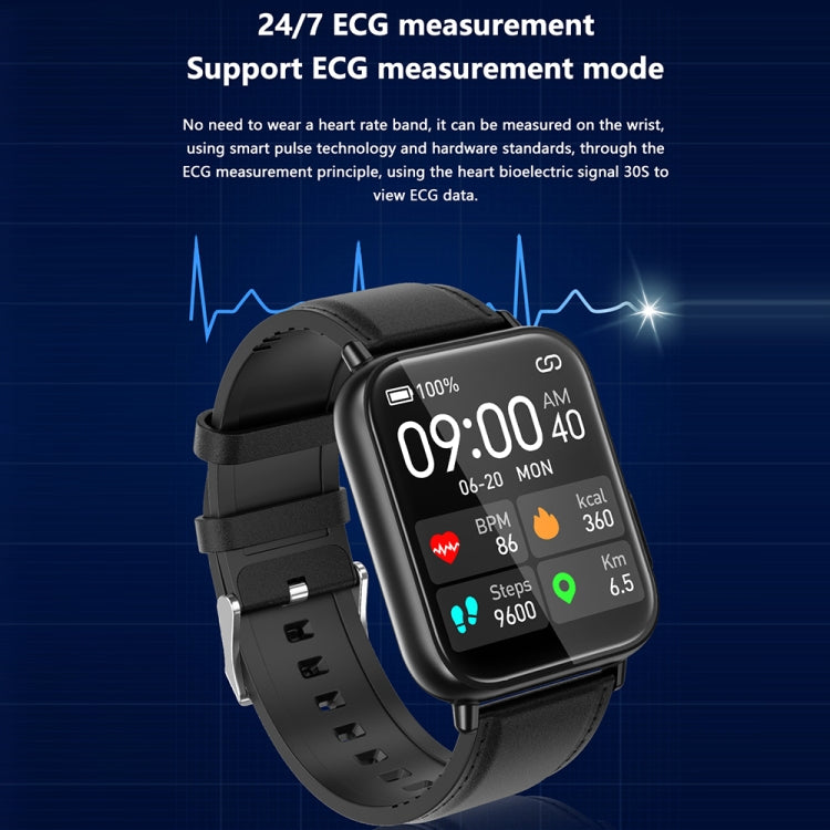 TK10 1.91 inch IP68 Waterproof Silicone Band Smart Watch Supports AI Medical Diagnosis/ Blood Oxygen / Body Temperature Monitoring(Black) -  by PMC Jewellery | Online Shopping South Africa | PMC Jewellery