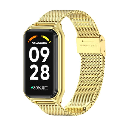 For Redmi Band 2 Mijobs Metal Shell + Milan Buckle Metal Watch Band(Gold) -  by MIJOBS | Online Shopping South Africa | PMC Jewellery