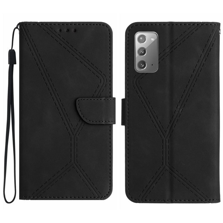 For Samsung Galaxy Note20 Stitching Embossed Leather Phone Case(Black) - free shipping - PMC TechLife - Order now!