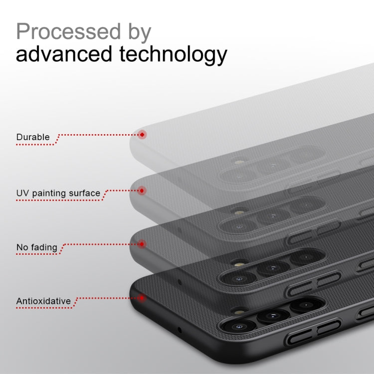 For Samsung Galaxy A24 4G NILLKIN Frosted PC Phone Case(Black) - Galaxy Phone Cases by NILLKIN | Online Shopping South Africa | PMC TechLife