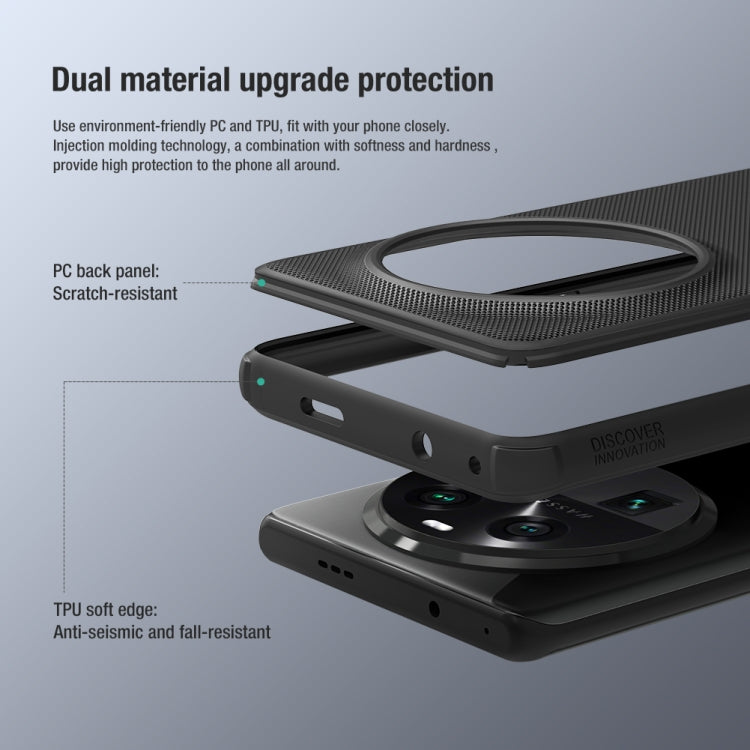 For OPPO Find X6 NILLKIN Frosted Shield Pro PC + TPU Phone Case(Blue) - OPPO Cases by NILLKIN | Online Shopping South Africa | PMC TechLife