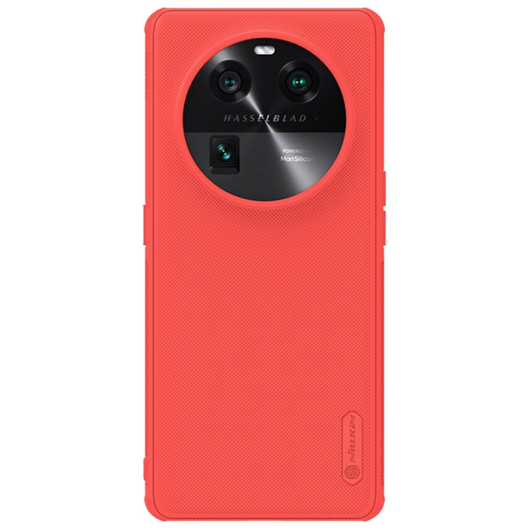 For OPPO Find X6 NILLKIN Frosted Shield Pro PC + TPU Phone Case(Red) - OPPO Cases by NILLKIN | Online Shopping South Africa | PMC TechLife | Buy Now Pay Later Mobicred