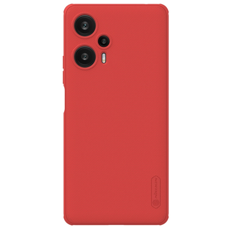 For Xiaomi Redmi Note 12 Turbo / Poco F5 NILLKIN Frosted Shield Pro PC + TPU Phone Case(Red) - Xiaomi Cases by NILLKIN | Online Shopping South Africa | PMC Jewellery