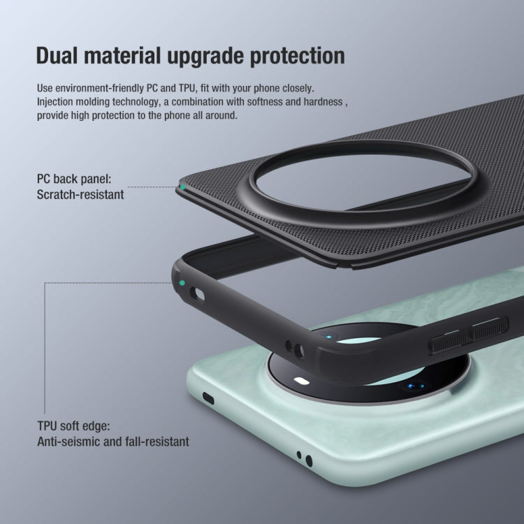 For Huawei Mate 60 Pro NILLKIN Frosted Shield Pro PC + TPU Phone Case(Black) - Huawei Cases by NILLKIN | Online Shopping South Africa | PMC TechLife | Buy Now Pay Later Mobicred