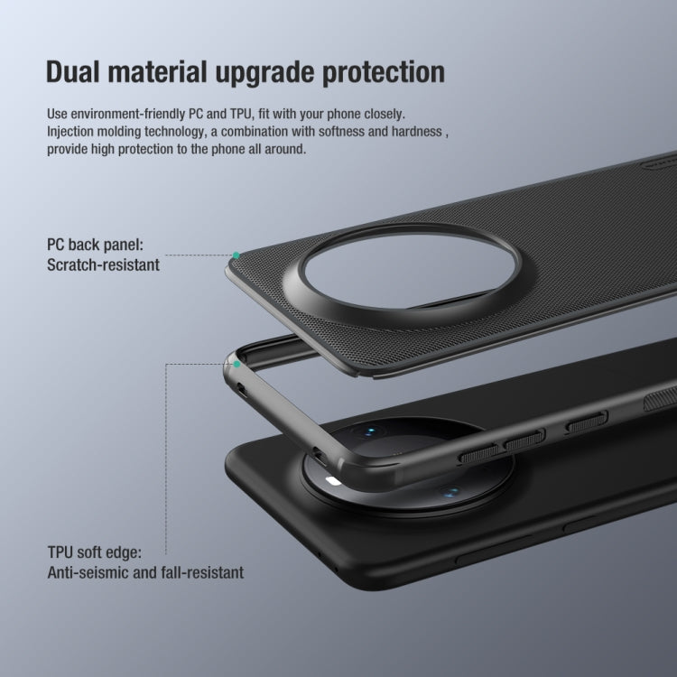 For Huawei Mate 60 NILLKIN Frosted Shield Pro PC + TPU Phone Case(Red) - Huawei Cases by NILLKIN | Online Shopping South Africa | PMC TechLife | Buy Now Pay Later Mobicred