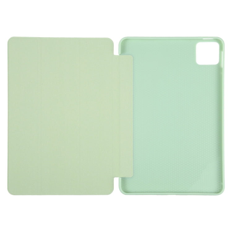 For Xiaomi Pad 6 / Pad 6 Pro Three-fold Holder Flip Tablet Leather Case(Mint Green) - free shipping - PMC TechLife - Order now!