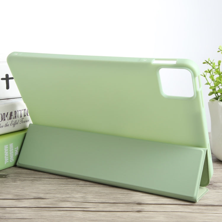For Xiaomi Pad 6 / Pad 6 Pro Three-fold Holder Flip Tablet Leather Case(Mint Green) - free shipping - PMC TechLife - Order now!