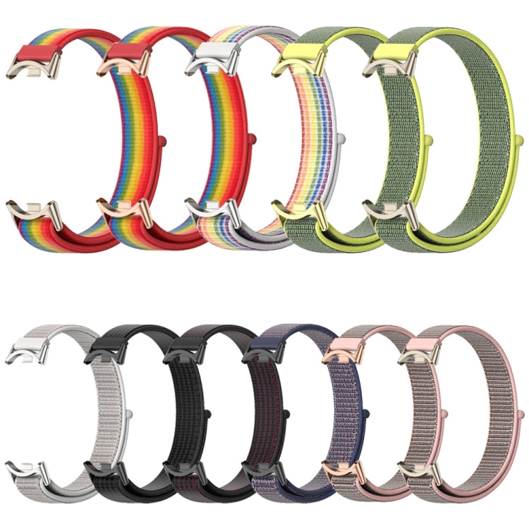 For Xiaomi Mi Band 8 / 9 / 9 NFC Mijobs Breathable Nylon Loop Watch Band(Black) - Watch Bands by MIJOBS | Online Shopping South Africa | PMC TechLife | Buy Now Pay Later Mobicred