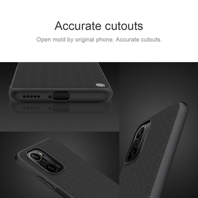 For Xiaomi Redmi K40 / K40 Pro / K40 Pro+ NILLKIN Shockproof TPU + PC Textured Phone Case(Black) - Xiaomi Cases by NILLKIN | Online Shopping South Africa | PMC TechLife | Buy Now Pay Later Mobicred