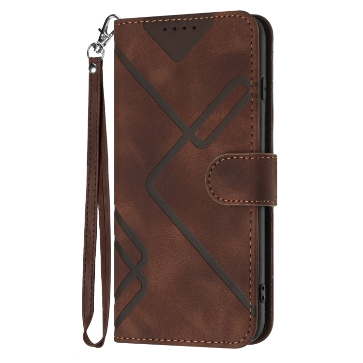 For Honor 70 Pro / 70 Pro+ Line Pattern Skin Feel Leather Phone Case(Coffee) - free shipping - PMC TechLife - Order now!