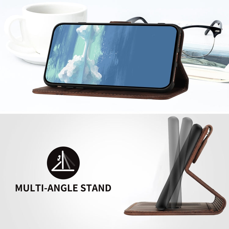 For Honor 70 Pro / 70 Pro+ Line Pattern Skin Feel Leather Phone Case(Coffee) - free shipping - PMC TechLife - Order now!