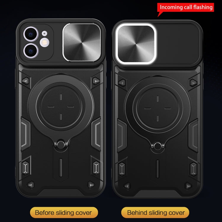For iPhone 11 CD Texture Sliding Camshield Magnetic Holder Phone Case(Pink) - free shipping - PMC TechLife - Order now!