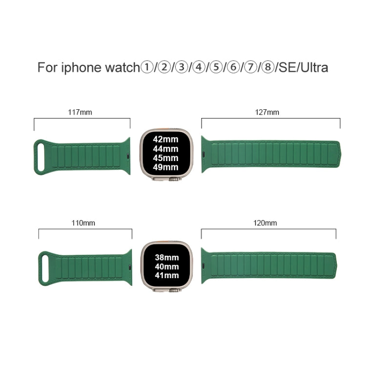 For Apple Watch 4 44mm Loop Magnetic Silicone Watch Band(Pink) - Watch Bands by PMC TechLife | Online Shopping South Africa | PMC TechLife