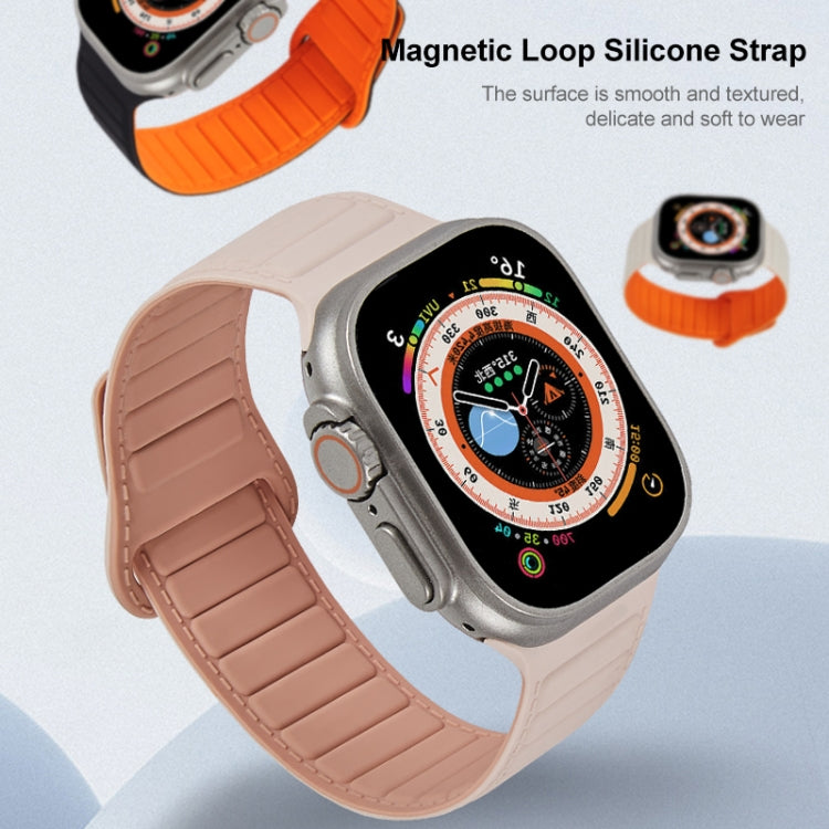 For Apple Watch 3 42mm Loop Magnetic Silicone Watch Band(Green) - Watch Bands by PMC TechLife | Online Shopping South Africa | PMC TechLife