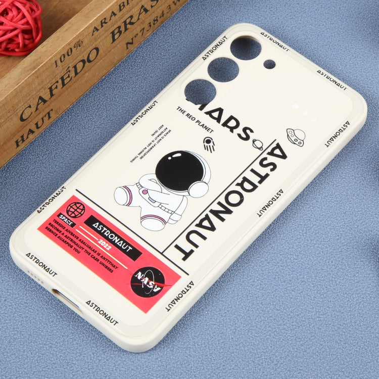 For Samsung Galaxy A32 4G Astronaut Pattern Silicone Straight Edge Phone Case(Mars Astronaut-White) - free shipping - PMC TechLife - Order now!