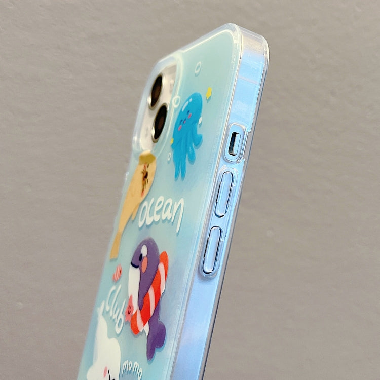 For iPhone 12 IMD Cute Animal Pattern Phone Case(Seal) - free shipping - PMC TechLife - Order now!