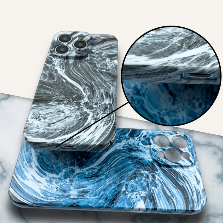 For iPhone 13 Marble Pattern Phone Case(Navy Blue White) - iPhone 13 Cases by PMC TechLife | Online Shopping South Africa | PMC TechLife