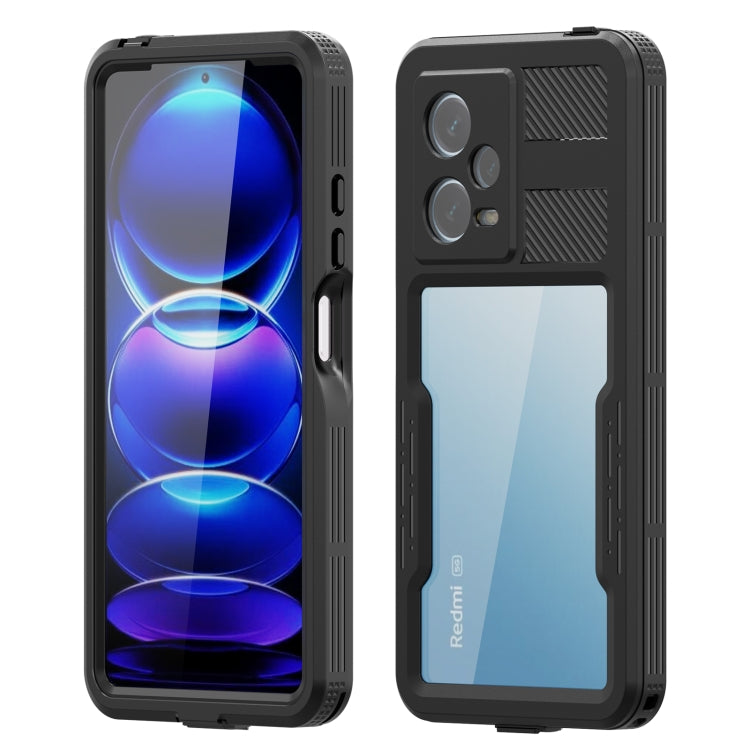 For Xiaomi Redmi Note 12 Pro 5G Global RedPepper IP68 Life Waterproof Phone Case(Black) - free shipping - PMC TechLife - Order now!
