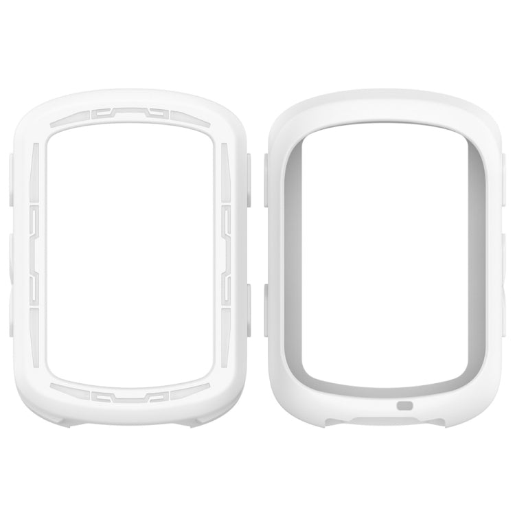 For Garmin Edge 840 / Edge 540 Stopwatch Armor Silicone Protective Case(White) - Watch Cases by PMC TechLife | Online Shopping South Africa | PMC TechLife