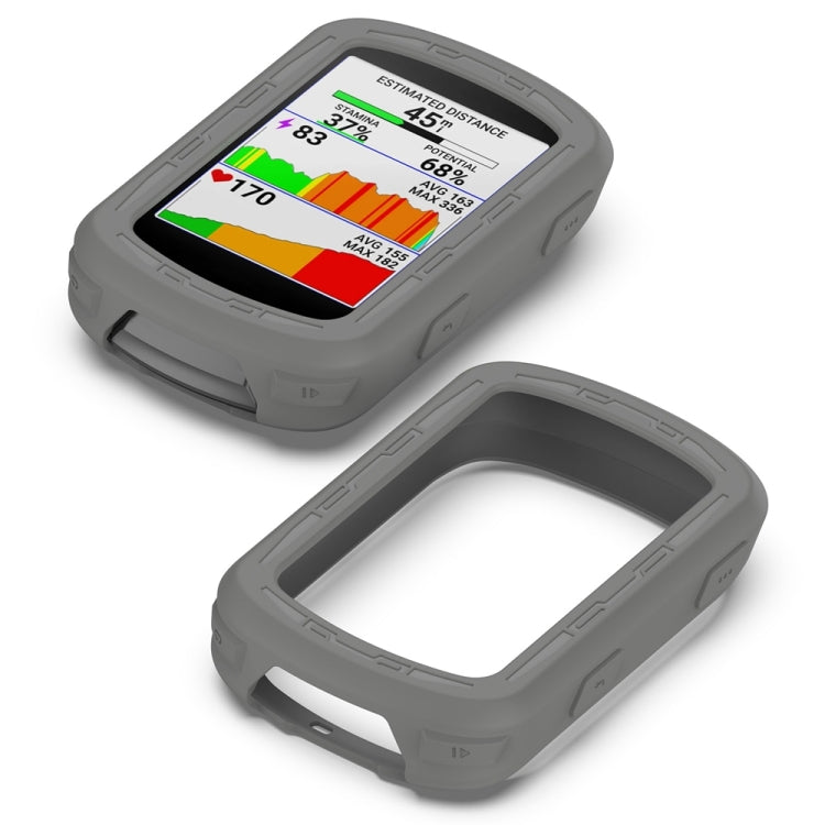For Garmin Edge 840 / Edge 540 Stopwatch Armor Silicone Protective Case(Dark Grey) - Watch Cases by PMC TechLife | Online Shopping South Africa | PMC TechLife