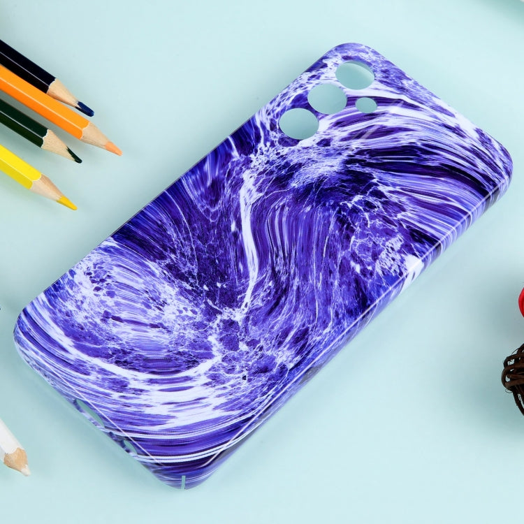 For Samsung Galaxy S22 Ultra 5G Marble Pattern Phone Case(Purple White) - free shipping - PMC TechLife - Order now!
