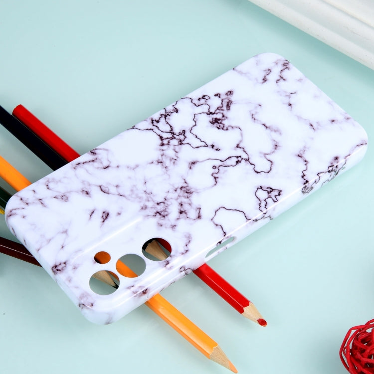 For Samsung Galaxy S22 Ultra 5G Marble Pattern Phone Case(Red White) - free shipping - PMC TechLife - Order now!