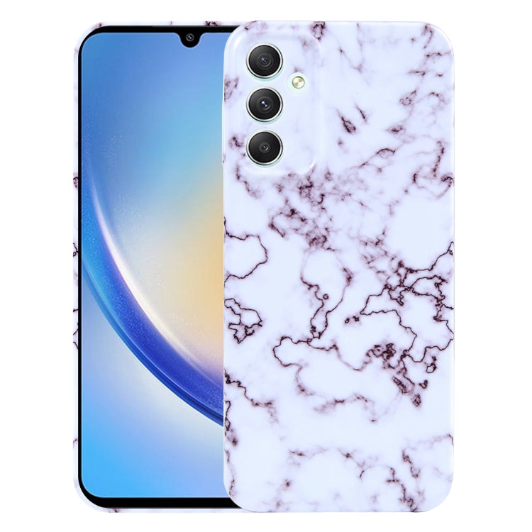For Samsung Galaxy A34 Marble Pattern Phone Case(Red White) - free shipping - PMC TechLife - Order now!