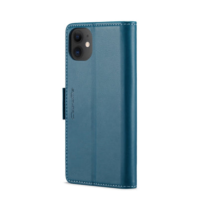 For iPhone 11 CaseMe 023 Butterfly Buckle Litchi Texture RFID Anti-theft Leather Phone Case(Blue) - iPhone 11 Cases by CaseMe | Online Shopping South Africa | PMC Jewellery